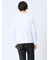 【DRESS T-SHIRT】綿ストレッチ スロープネック長袖Tシャツ