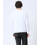【DRESS T-SHIRT】綿ストレッチ スロープネック長袖Tシャツ