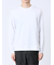 【DRESS T-SHIRT】綿ストレッチ スロープネック長袖Tシャツ