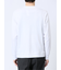 【DRESS T-SHIRT】綿ストレッチ スロープネック長袖Tシャツ