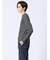 【DRESS T-SHIRT】綿ストレッチ スロープネック長袖Tシャツ