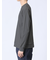 【DRESS T-SHIRT】綿ストレッチ スロープネック長袖Tシャツ