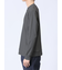 【DRESS T-SHIRT】綿ストレッチ スロープネック長袖Tシャツ