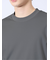 【DRESS T-SHIRT】綿ストレッチ スロープネック長袖Tシャツ