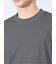 【DRESS T-SHIRT】綿ストレッチ スロープネック長袖Tシャツ
