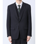 ストレッチウォッシャブル スリムフィット 2ボタン3ピーススーツ 組織紺