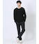 リンクスジャガード クルーネック長袖Tシャツ