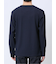 リンクスジャガード クルーネック長袖Tシャツ
