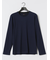 リンクスジャガード クルーネック長袖Tシャツ