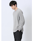 透かし編みクルーニット&長袖Tシャツ アンサンブル