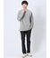 透かし編みクルーニット&長袖Tシャツ アンサンブル