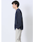 透かし編みクルーニット&長袖Tシャツ アンサンブル