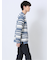 透かし編みクルーニット&長袖Tシャツ アンサンブル