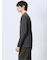 ジオメトリックジャガード Vネック長袖Tシャツ