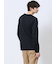 ジオメトリックジャガード Vネック長袖Tシャツ