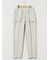 ストレッチウォッシャブル シャーク テーパードパンツ ベージュ(セットアップ可能)