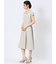 ストレッチウォッシャブル シャーク タックワンピース ベージュ(セットアップ可能)