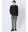 ノータベネ/NOTABENE ふくれチェック クルーネック長袖Tシャツ