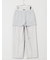 ストレッチウォッシャブル オックス ストレートパンツ グレー(セットアップ可能)