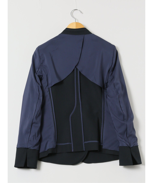 美品♡ theory luxe 完売 ウォッシャブル パンツセットアップ 紺色 ストレッチウォッシャブル オックス カラーレスジャケット 紺