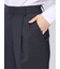 ストレッチウォッシャブル ウール混 テーパードパンツ 紺(セットアップ可能)