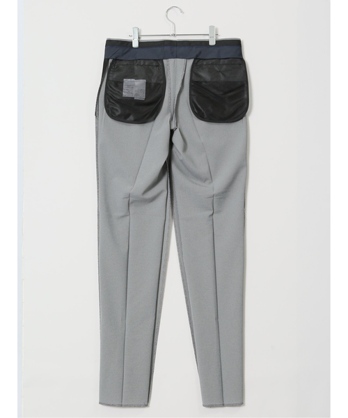 軽量メッシュ スリムフィット ノータックパンツ 千鳥(セットアップ可能