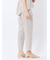 麻調合繊 ベルト付き テーパードパンツ（セットアップ可能）