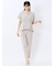 麻調合繊 ベルト付き テーパードパンツ（セットアップ可能）