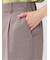 麻調合繊 ベルト付き テーパードパンツ（セットアップ可能）