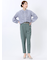 麻調合繊 ベルト付き テーパードパンツ（セットアップ可能）
