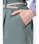 麻調合繊 ベルト付き テーパードパンツ（セットアップ可能）