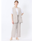 麻調合繊 ベルト付き ワイドパンツ（セットアップ可能）