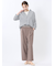 麻調合繊 ベルト付き ワイドパンツ（セットアップ可能）