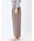 麻調合繊 ベルト付き ワイドパンツ（セットアップ可能）