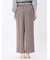 麻調合繊 ベルト付き ワイドパンツ（セットアップ可能）