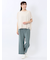 麻調合繊 ベルト付き ワイドパンツ（セットアップ可能）