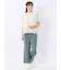 麻調合繊 ベルト付き ワイドパンツ（セットアップ可能）