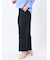 麻調合繊 ベルト付き ワイドパンツ（セットアップ可能）