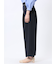 麻調合繊 ベルト付き ワイドパンツ（セットアップ可能）