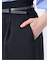 麻調合繊 ベルト付き ワイドパンツ（セットアップ可能）