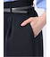 麻調合繊 ベルト付き ワイドパンツ（セットアップ可能）