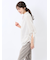 袖リボンかぶり スキッパーシャツチュニック