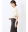 ケープバンドカラー 半袖比翼ブラウス