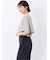 ケープバンドカラー 半袖比翼ブラウス