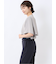 ケープバンドカラー 半袖比翼ブラウス