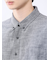 コットンリネン ボタンダウン7分袖シャツ