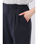 ウェザーストレッチウォッシャブル ワイドパンツ 紺(セットアップ可能)