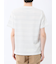 メッシュボーダー クルーネック半袖Tシャツ