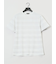 メッシュボーダー クルーネック半袖Tシャツ