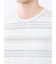 メッシュボーダー クルーネック半袖Tシャツ